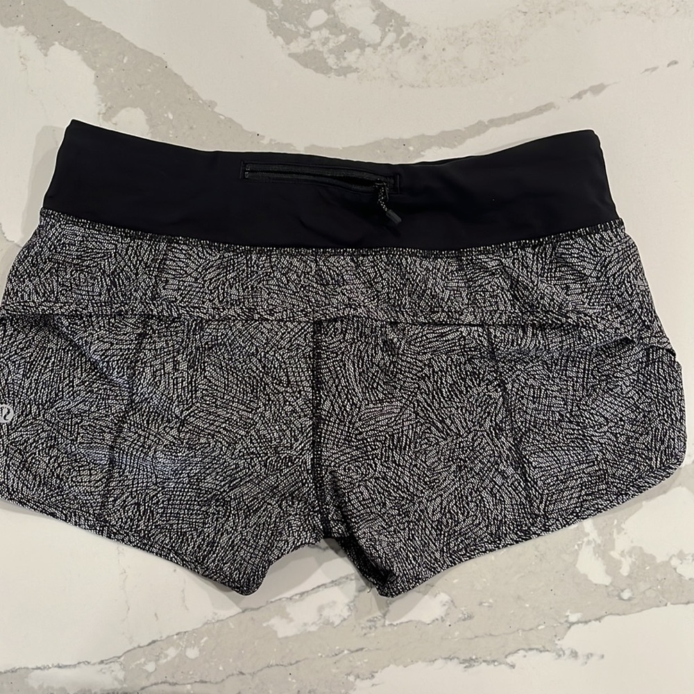 Lululemon speed-up low rise lined shorts 2.5” inseam.